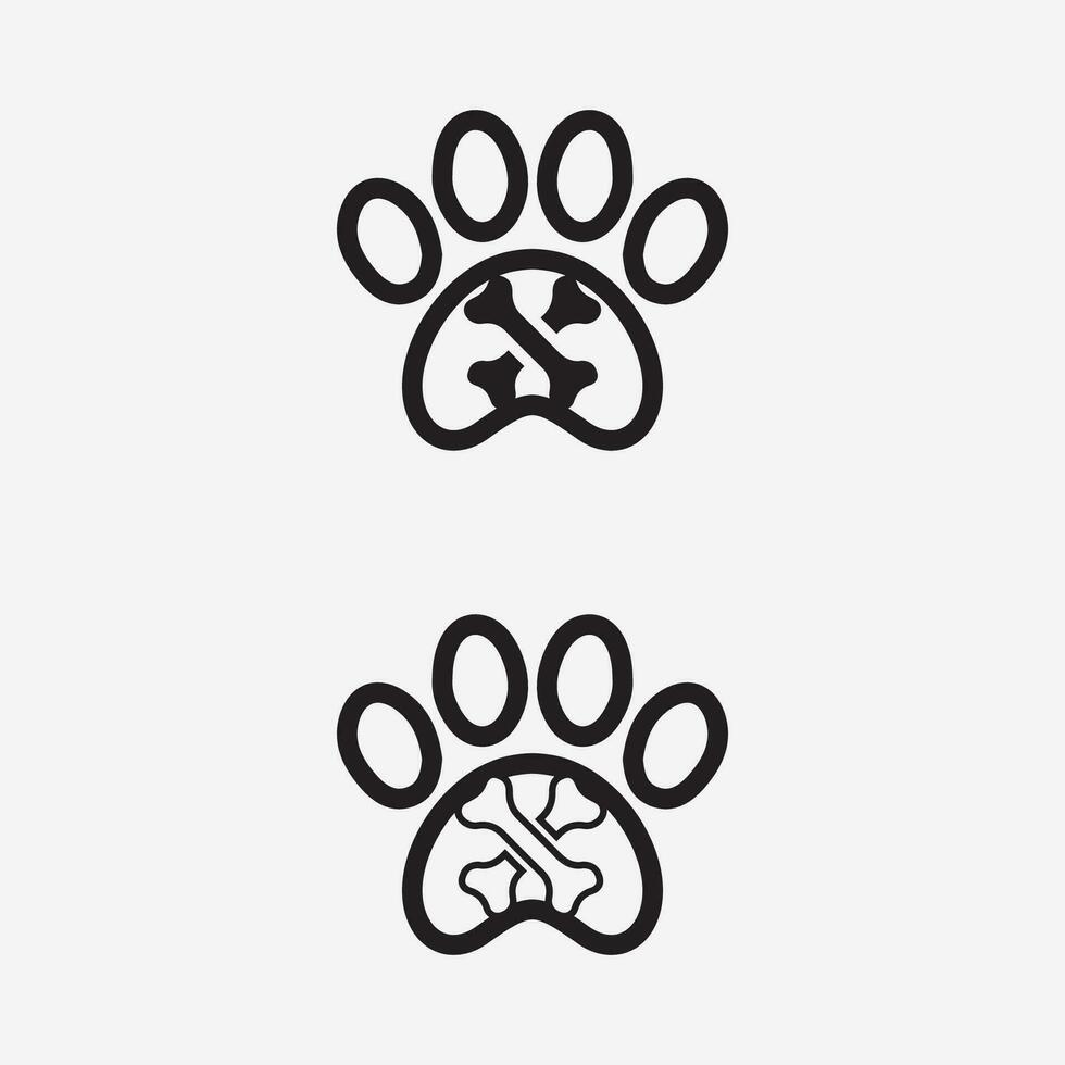 Dog logo and icon animal vector illustration design graphic
