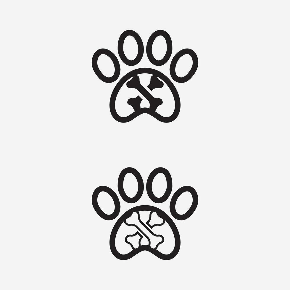 Dog logo and icon animal vector illustration design graphic