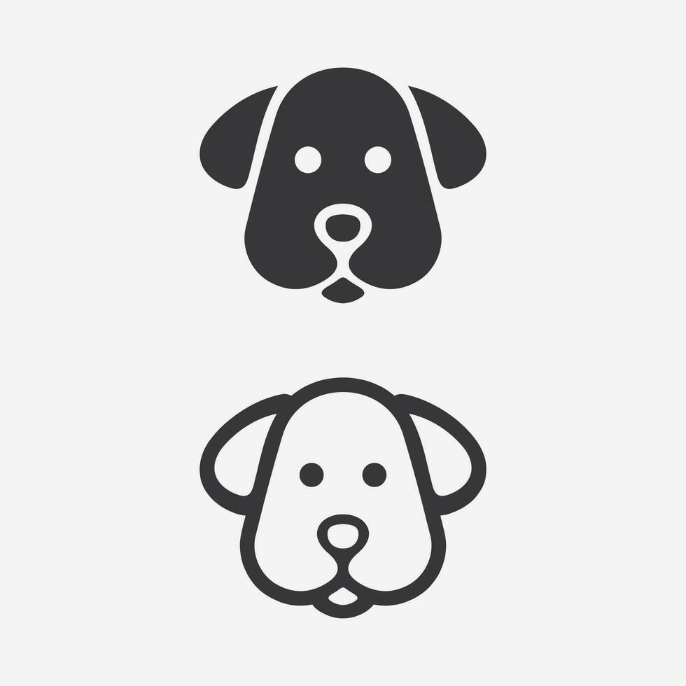 Dog logo and icon animal vector illustration design graphic