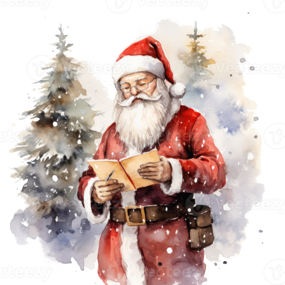 Watercolor Christmas clipart png