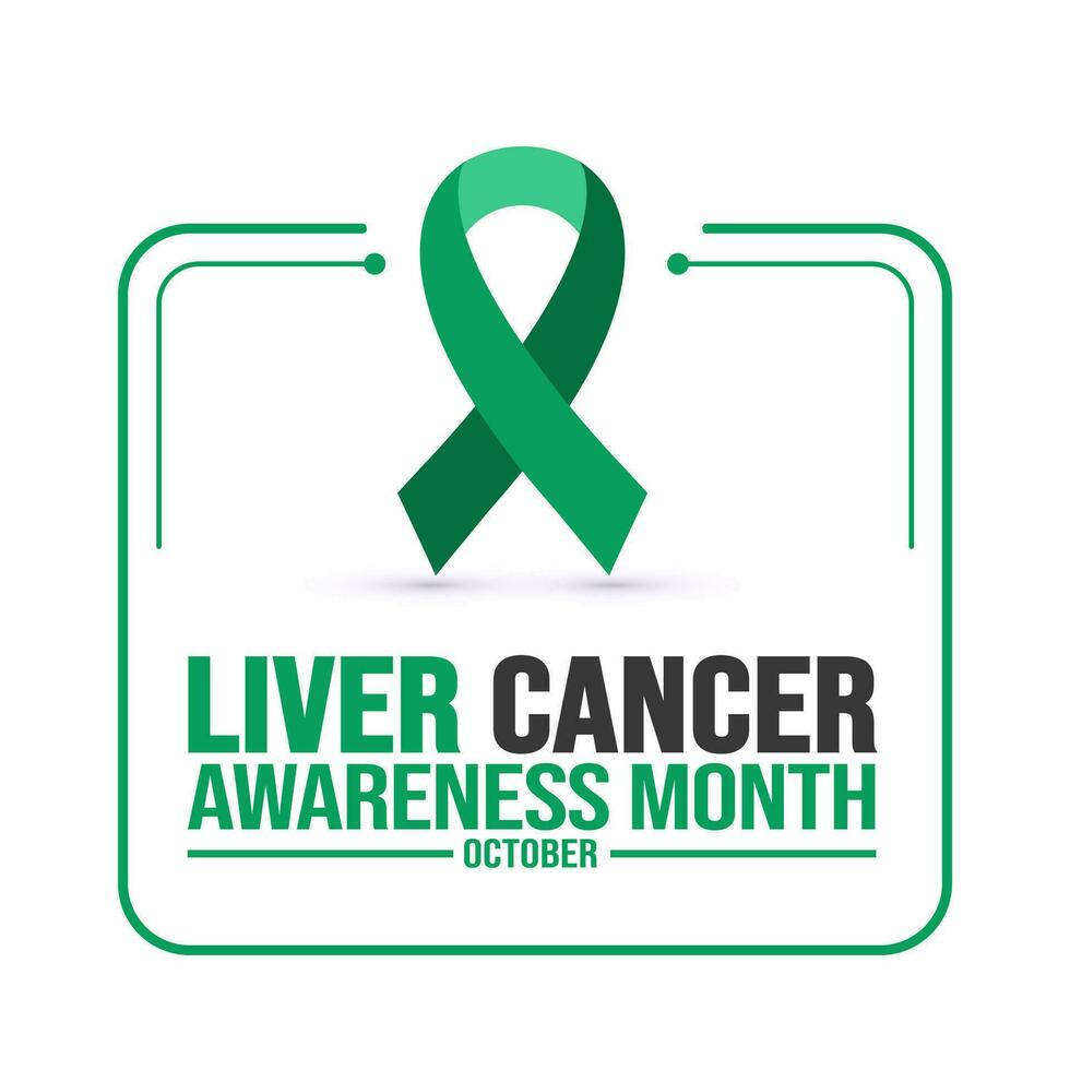 October is Liver Cancer Awareness Month background template use to background, banner, placard, card, and poster design. holiday concept with text inscription and standard color. vector illustration.