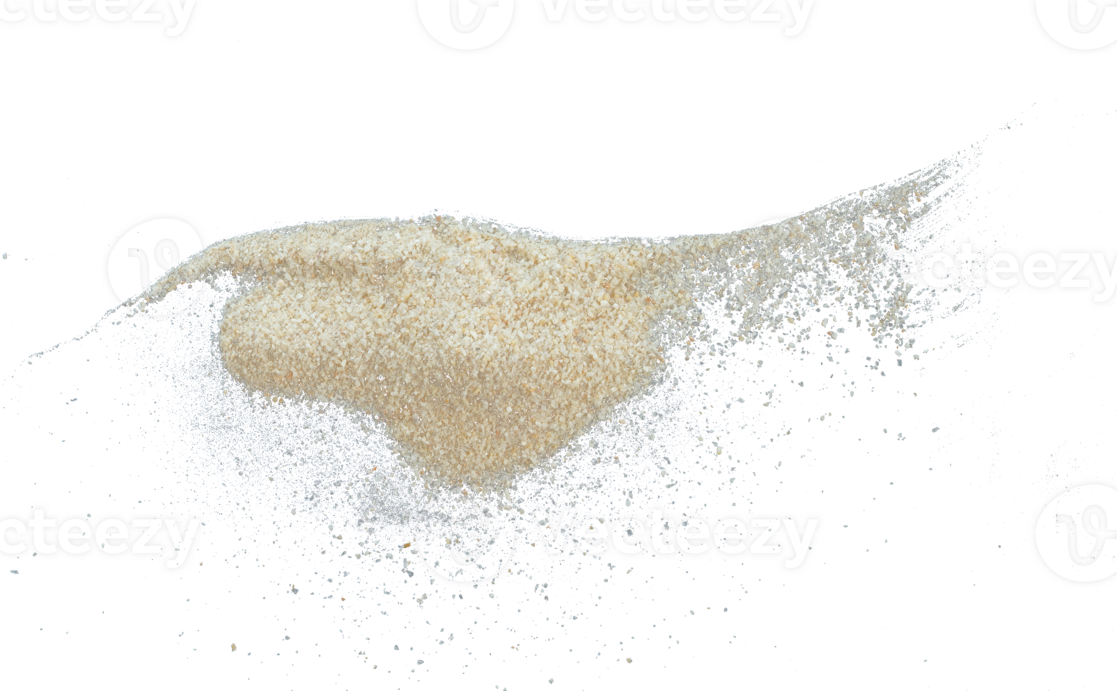 blast of sand particle isolated png