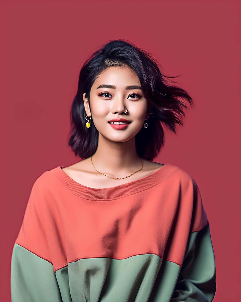 photo shot. beautiful asian woman