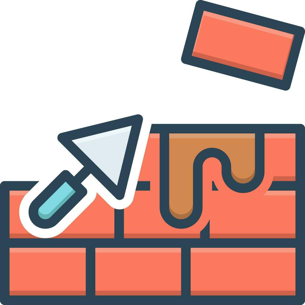 color icon for builder vector