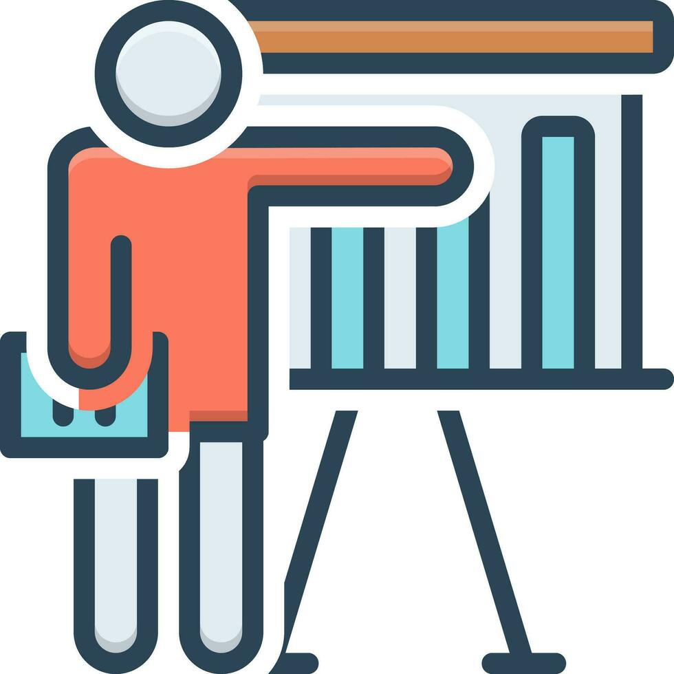 color icon for explained vector