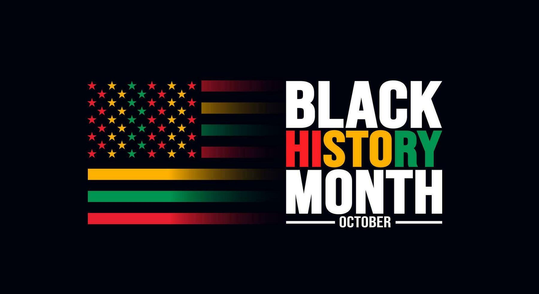 Black History Month background template Celebrated in October and February United States, Canada, Great Britain, Africa, Uk, Ireland. use to book cover, banner, placard, card, and poster. vector