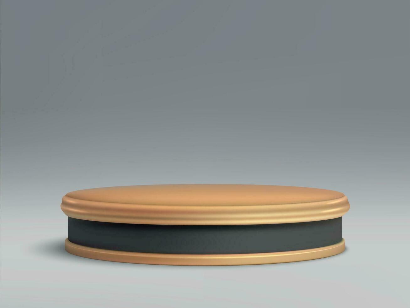 3d minimal scene with wooden podium, Cosmetic product presentation mockup vector