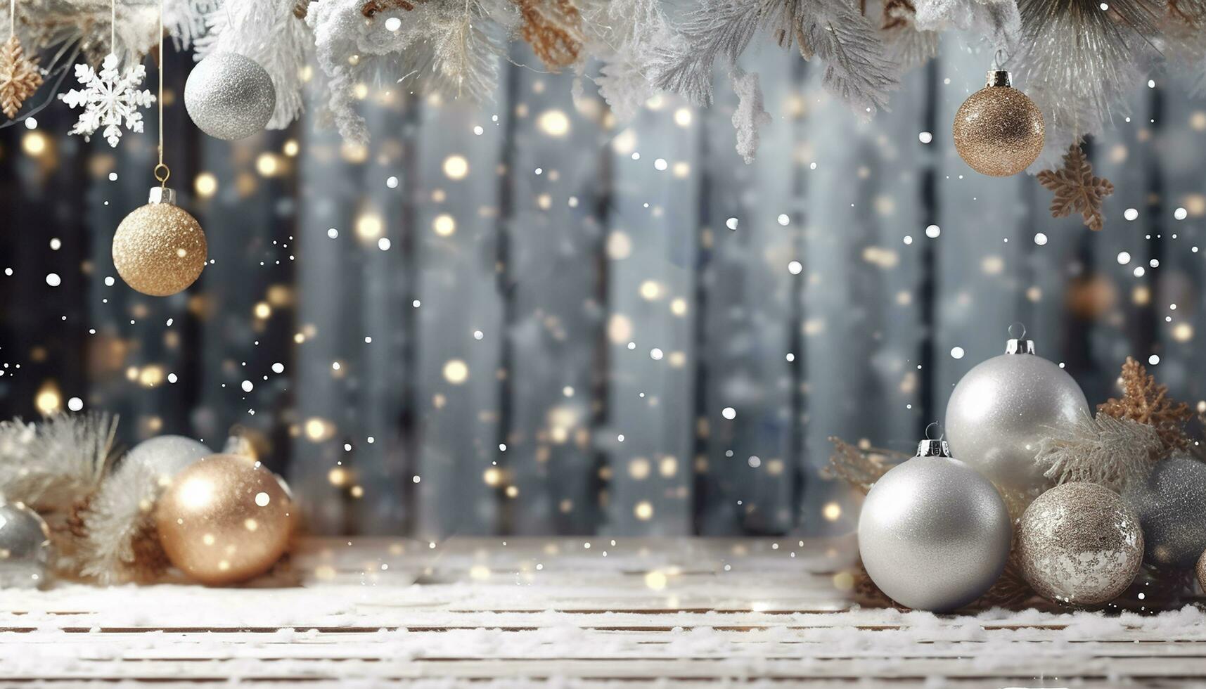 christmas ornament backgrounds AI generated photo