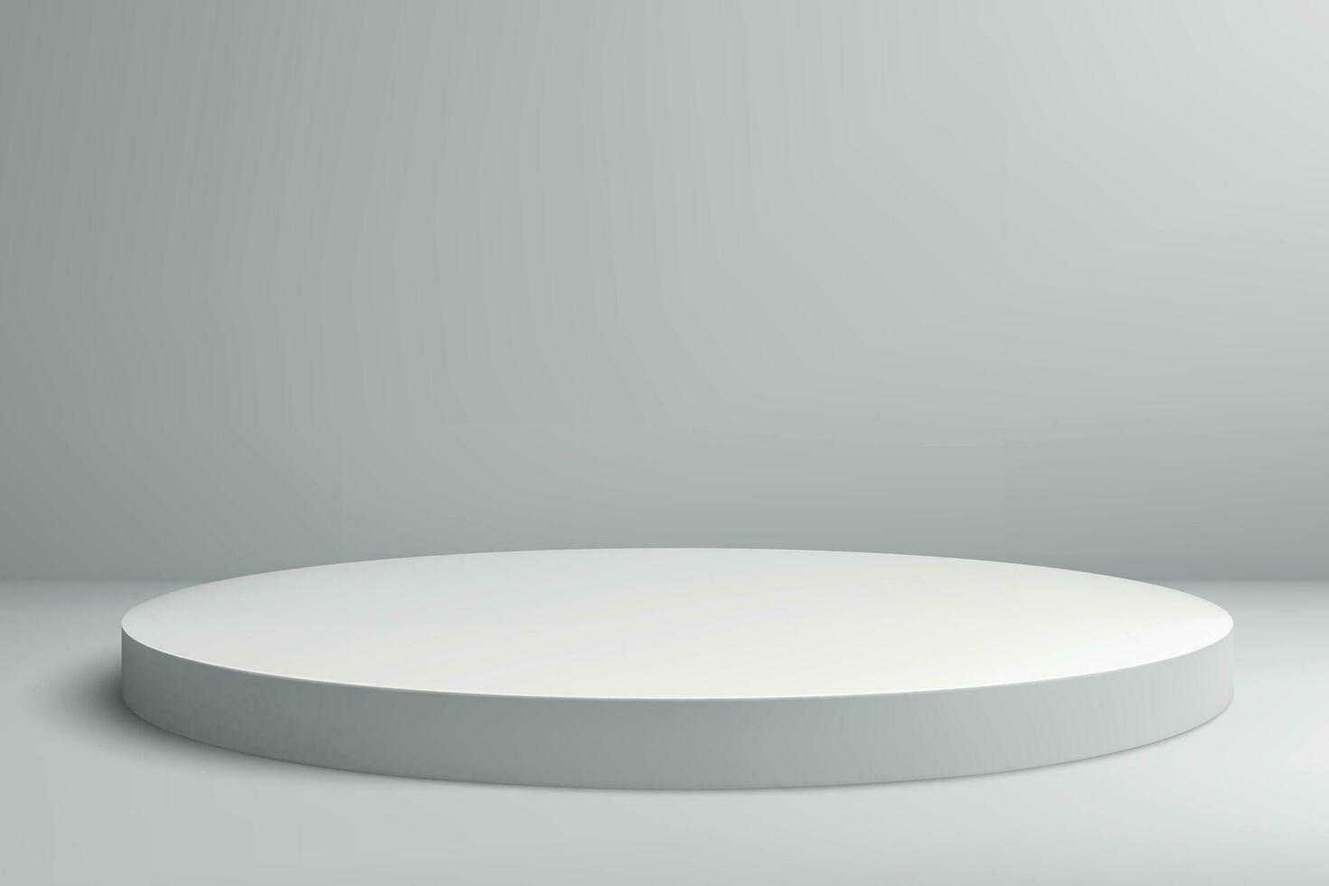 3d realistic empty stage on show room background. vector