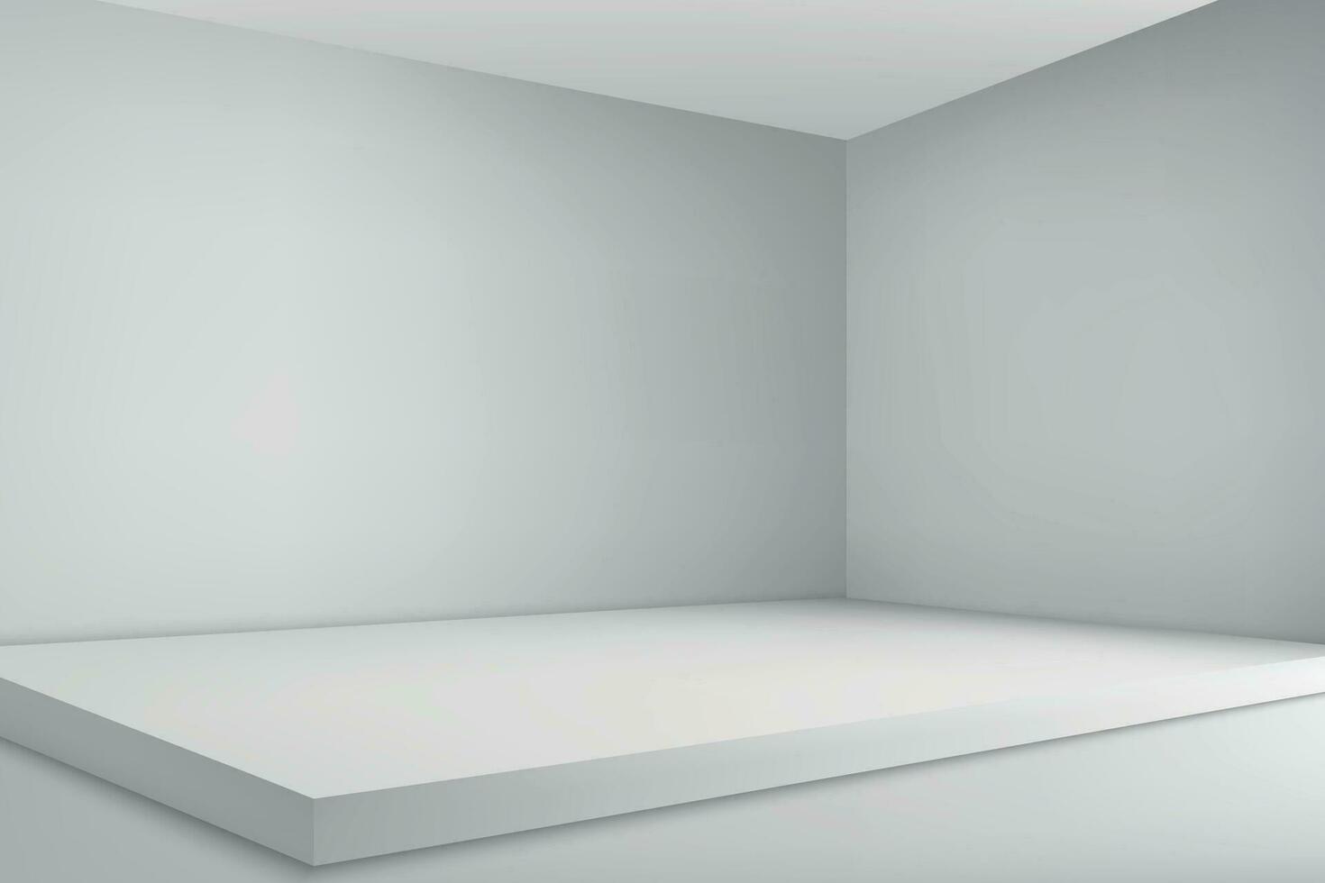 3d realistic empty stage on show room background. vector