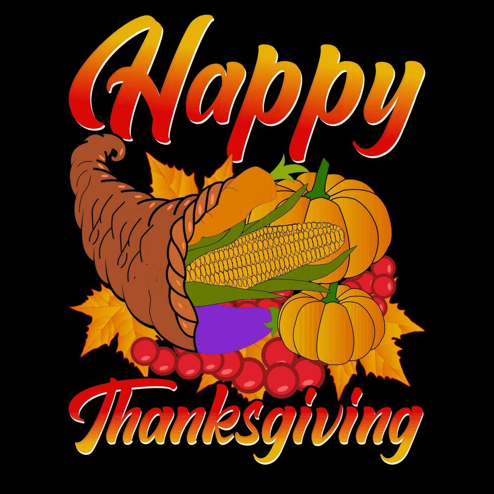 Happy Thanksgiving Day t shirt design vector