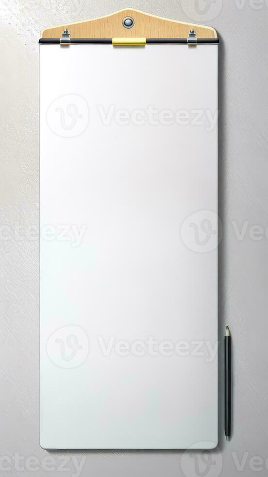 Photorealistic blank board background for text input created with ai generative photo