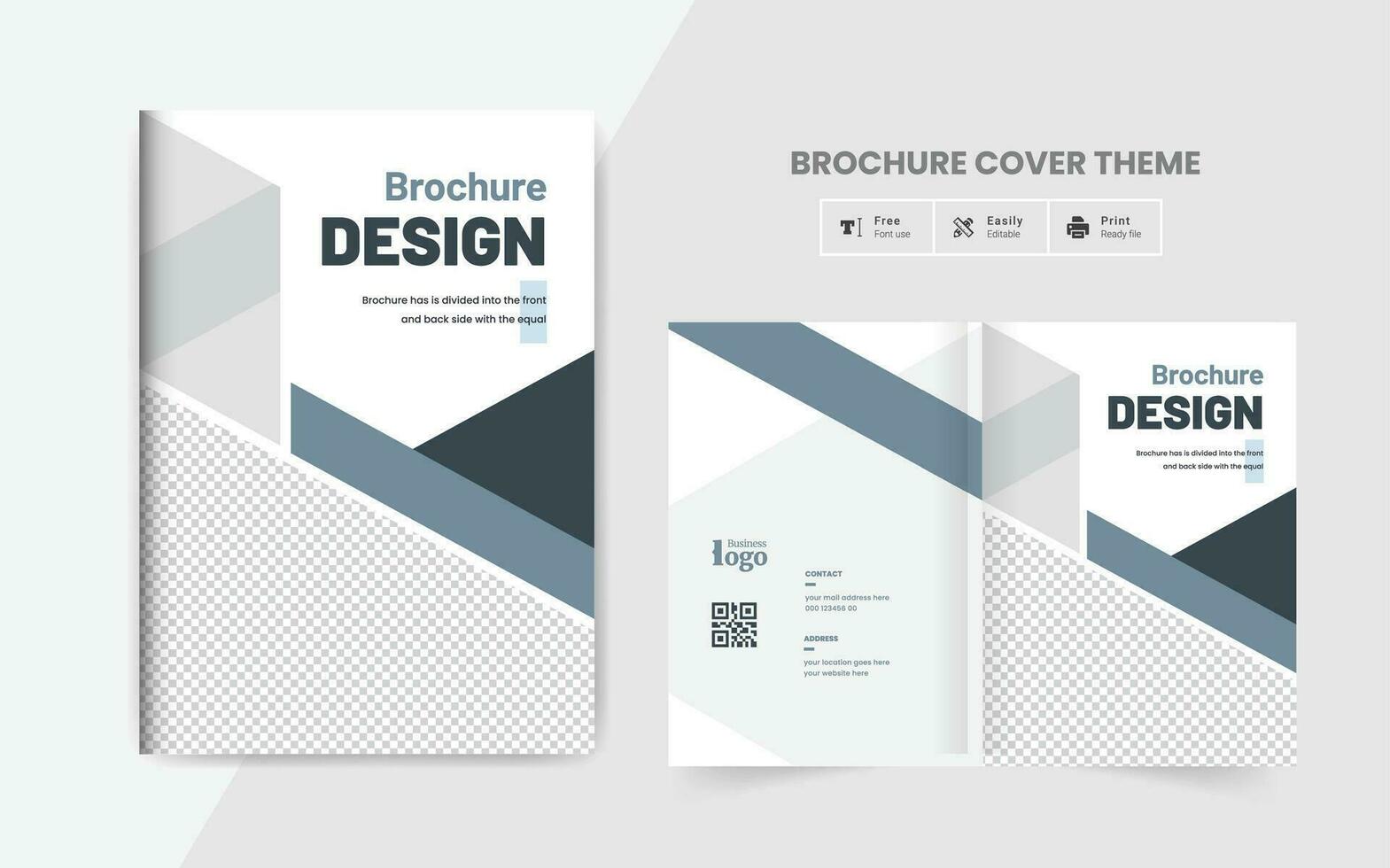 modern business brochure cover or catalogue cover template vector