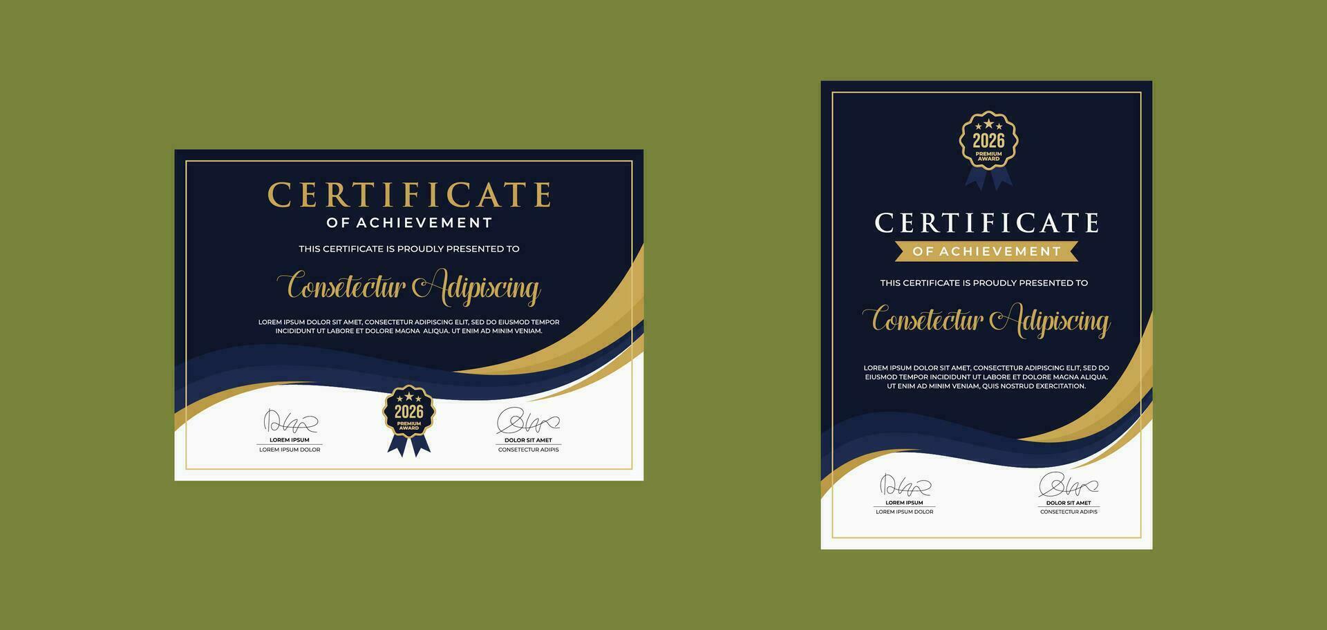 certificate template for business corporate online education vector