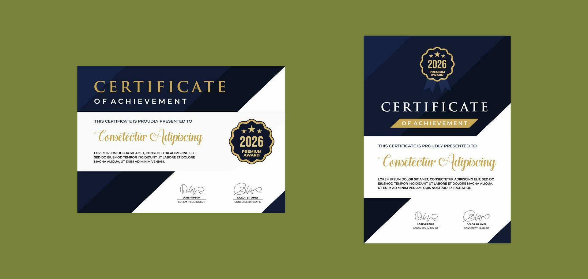 certificate template for business corporate online education vector