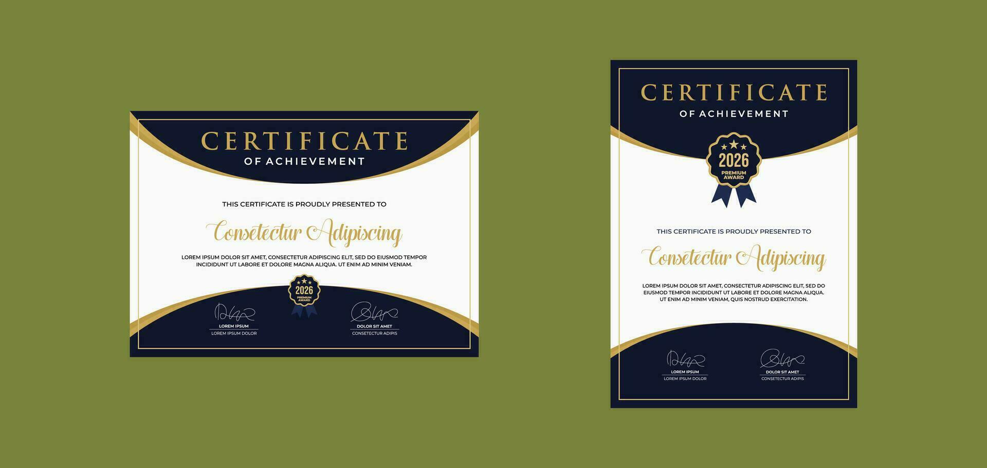 certificate template for business corporate online education vector