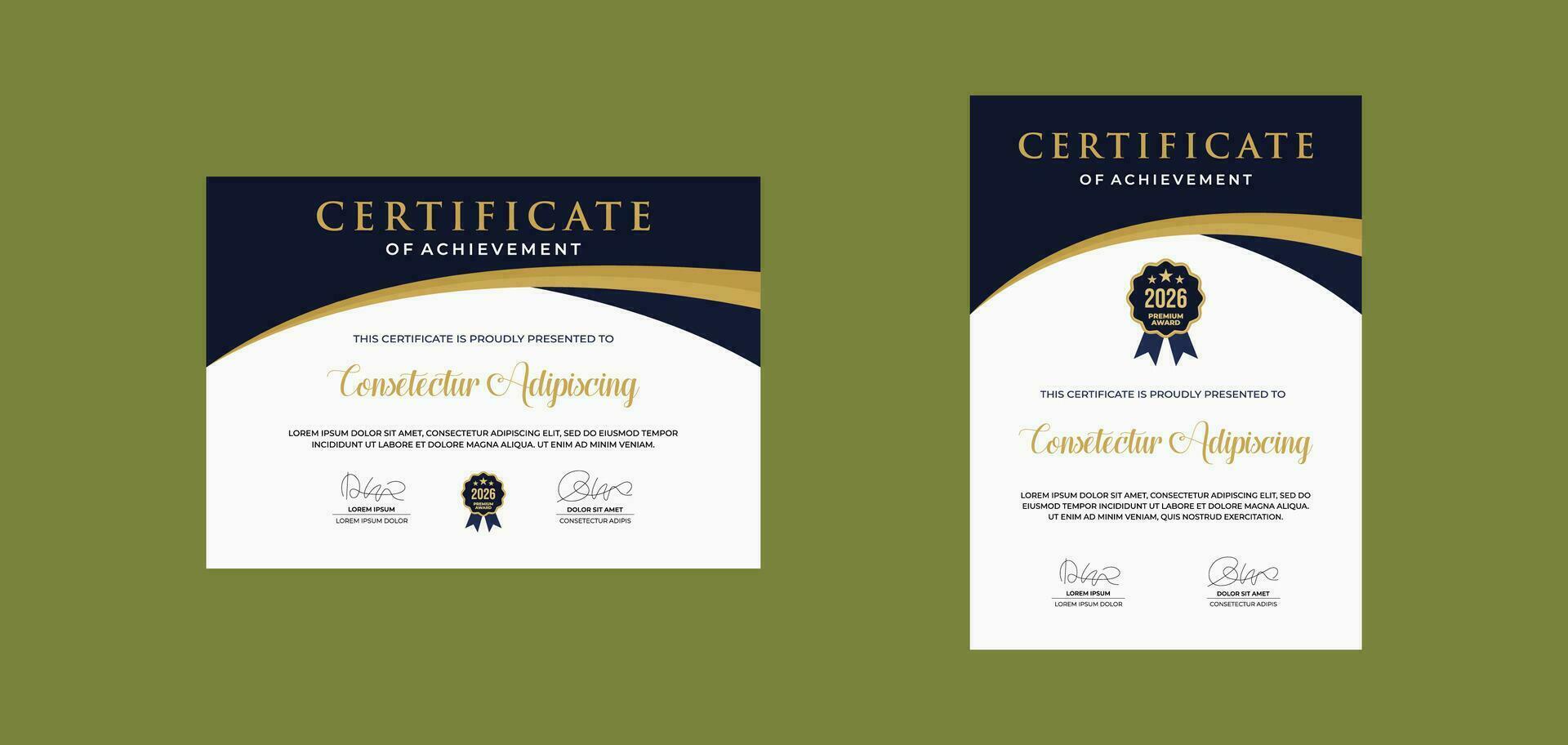 certificate template for business corporate online education vector