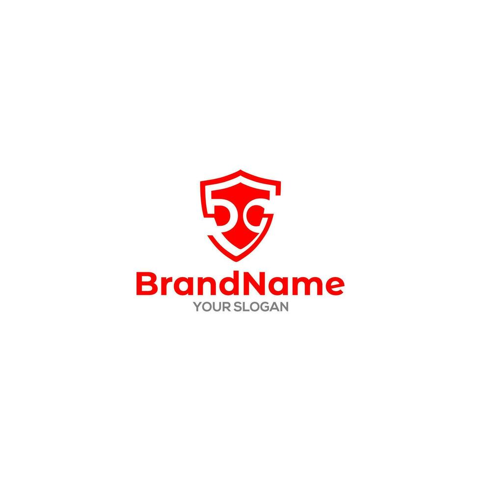 DC Shield Logo Design Vector