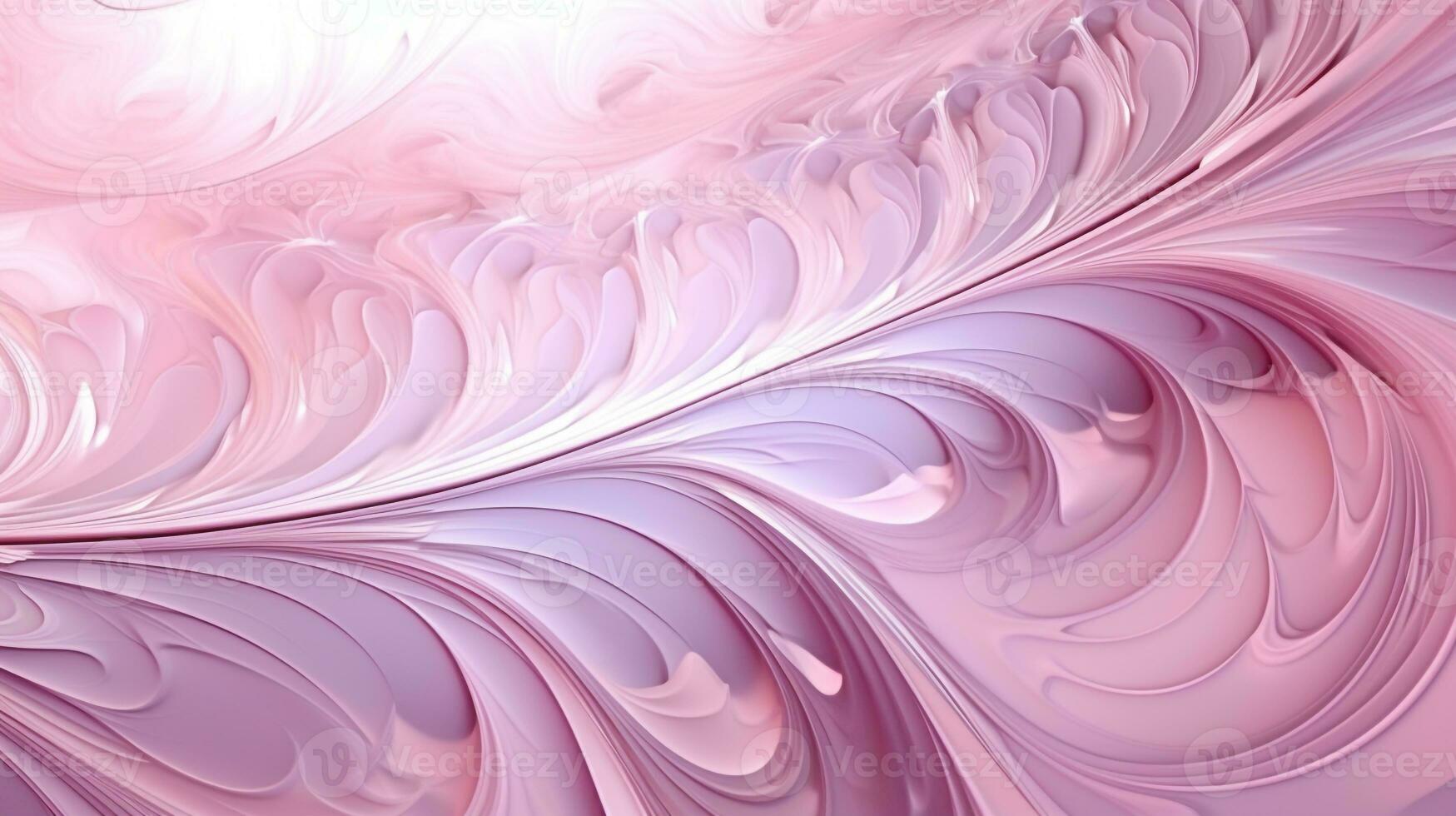 abstract fractal background in pink tone color  . Generative AI photo