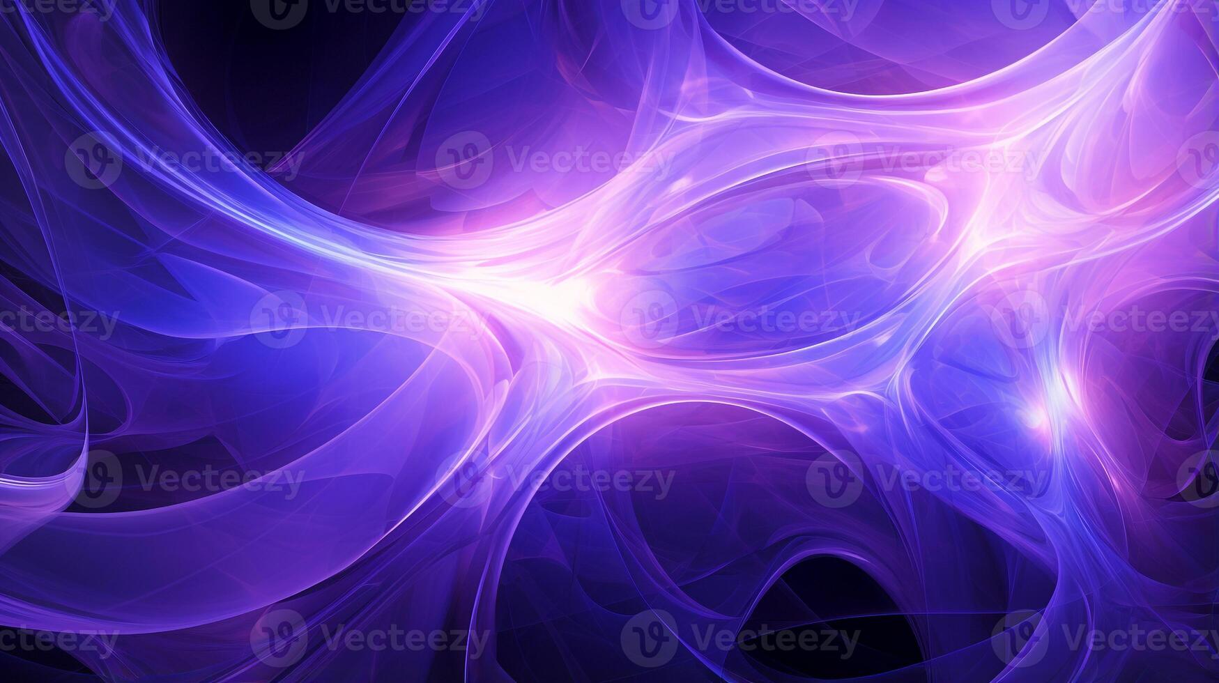 abstract fractal background in purple tone color  . Generative AI photo