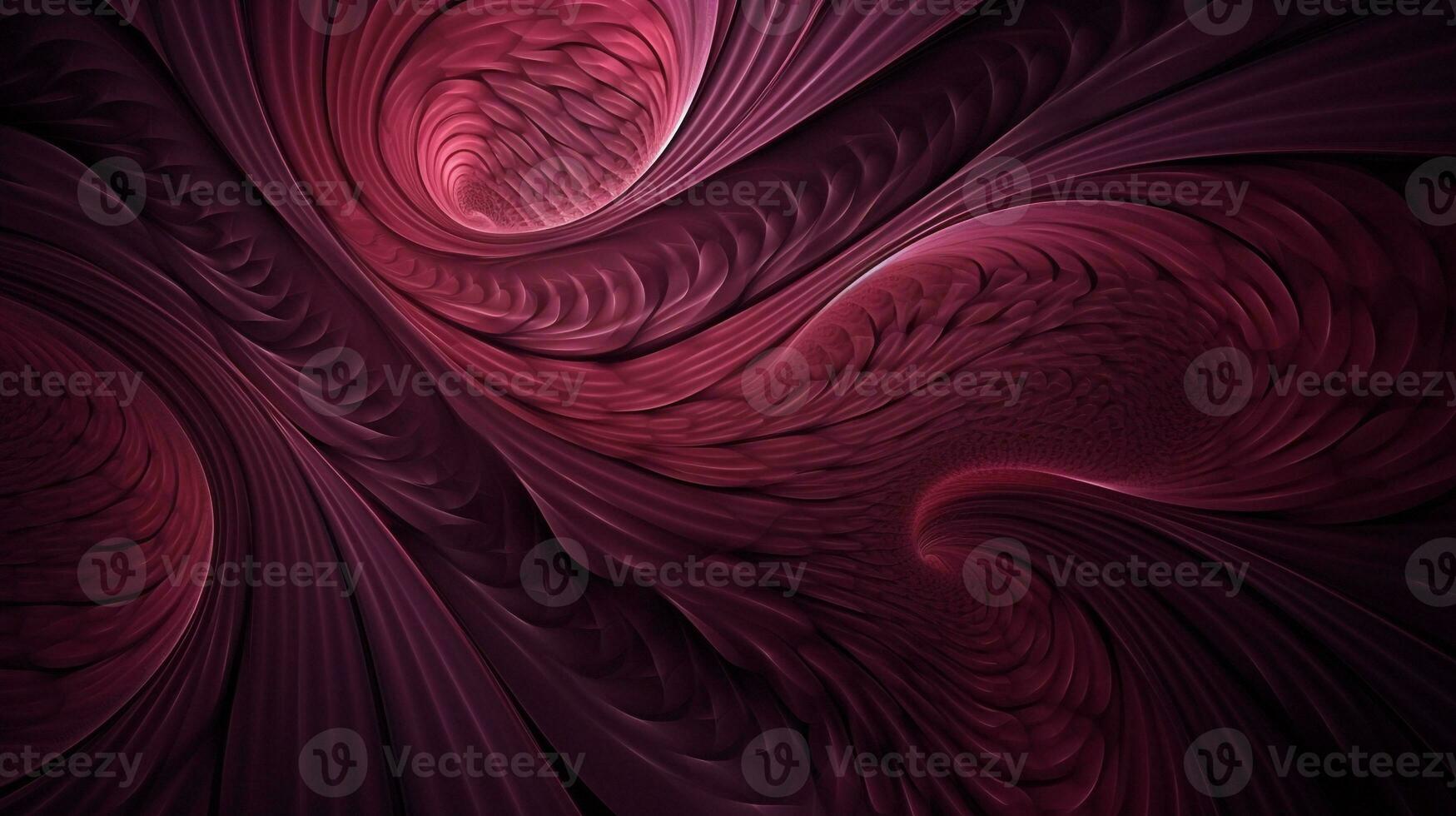 abstract fractal background in maroon tone color  . Generative AI photo