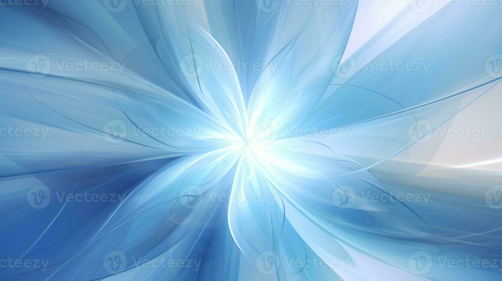 abstract fractal background in blue tone color. Generative AI photo