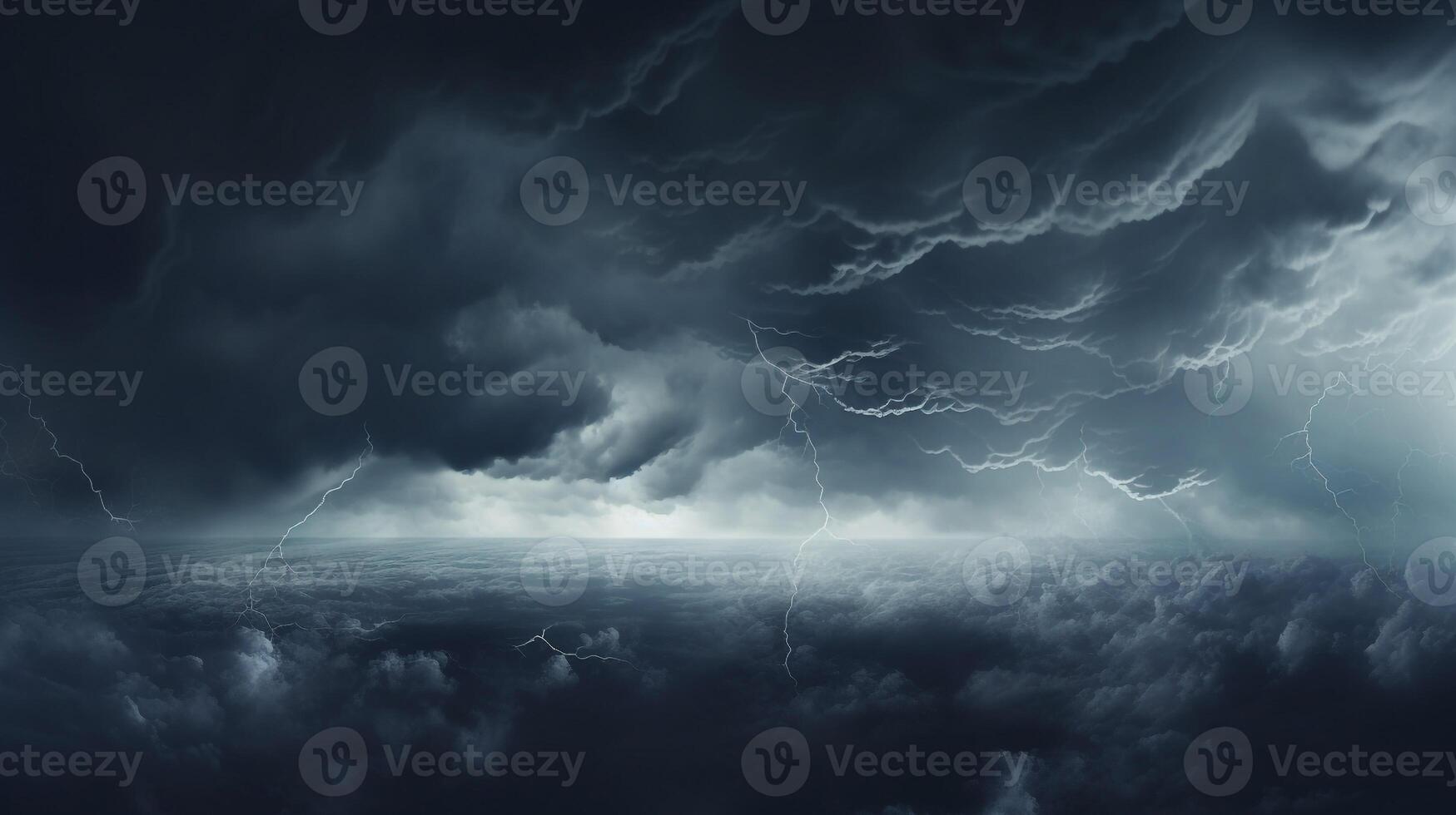 abstract background of storm clouds  . Generative AI photo