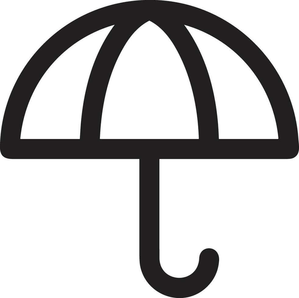 Umbrella protection icon symbol vector image. Illustration of the safety protect umbrella security design image