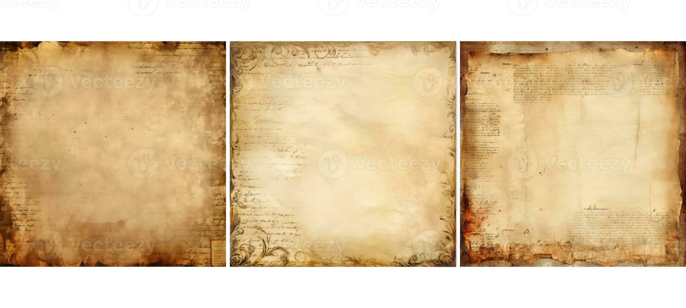 grunge vintage manuscript page background texture photo