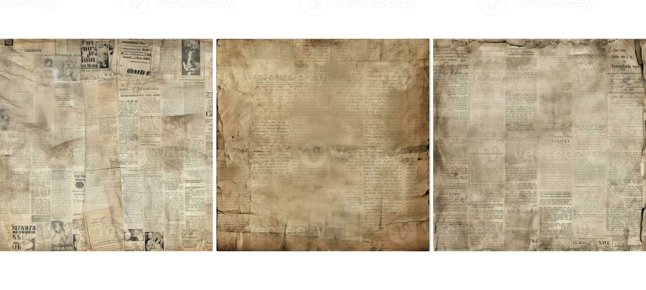 aged vintage newspaper paper background texture photo