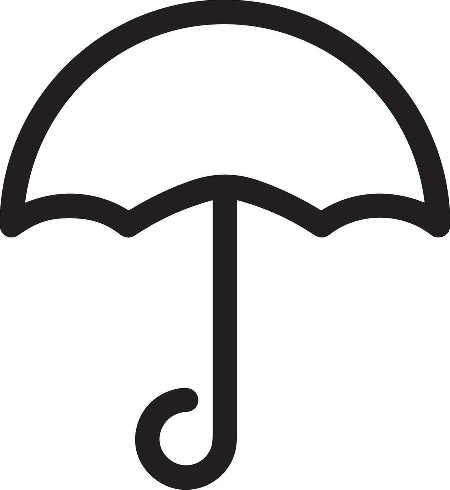 Umbrella protection icon symbol vector image. Illustration of the safety protect umbrella security design image