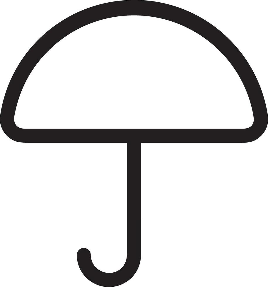 Umbrella protection icon symbol vector image. Illustration of the safety protect umbrella security design image