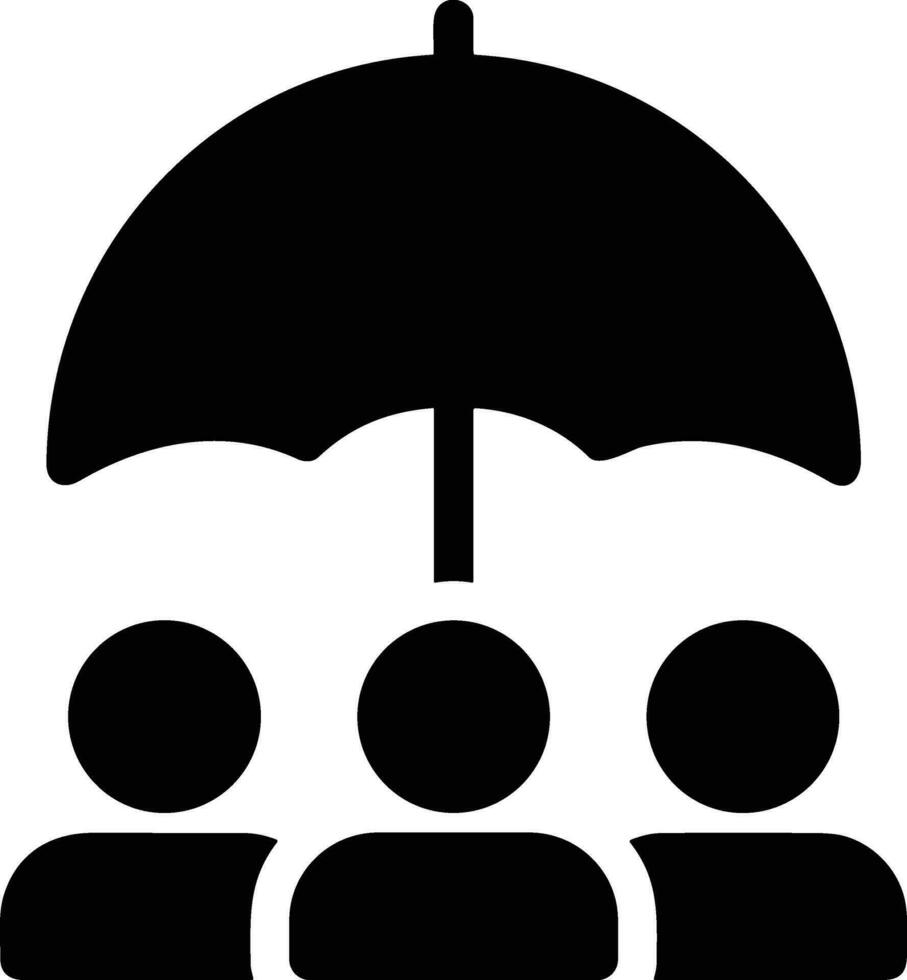 Umbrella protection icon symbol vector image. Illustration of the safety protect umbrella security design image