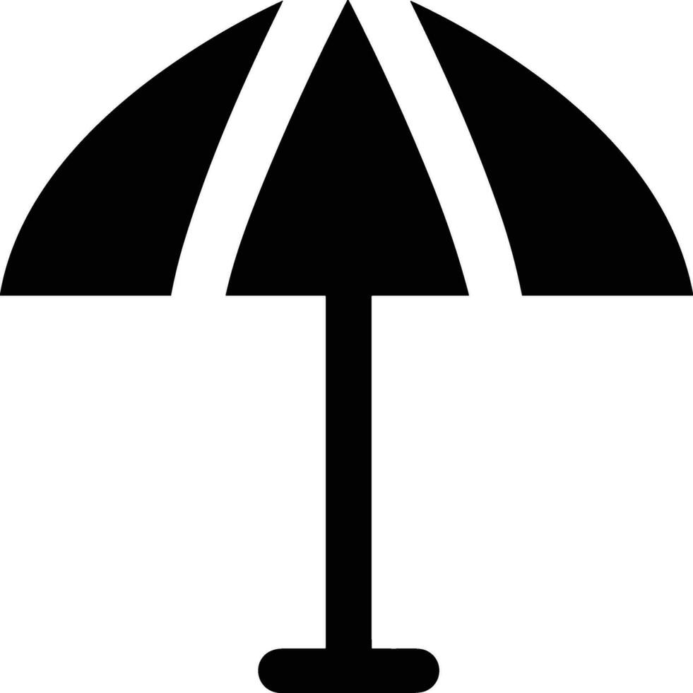 Umbrella protection icon symbol vector image. Illustration of the safety protect umbrella security design image