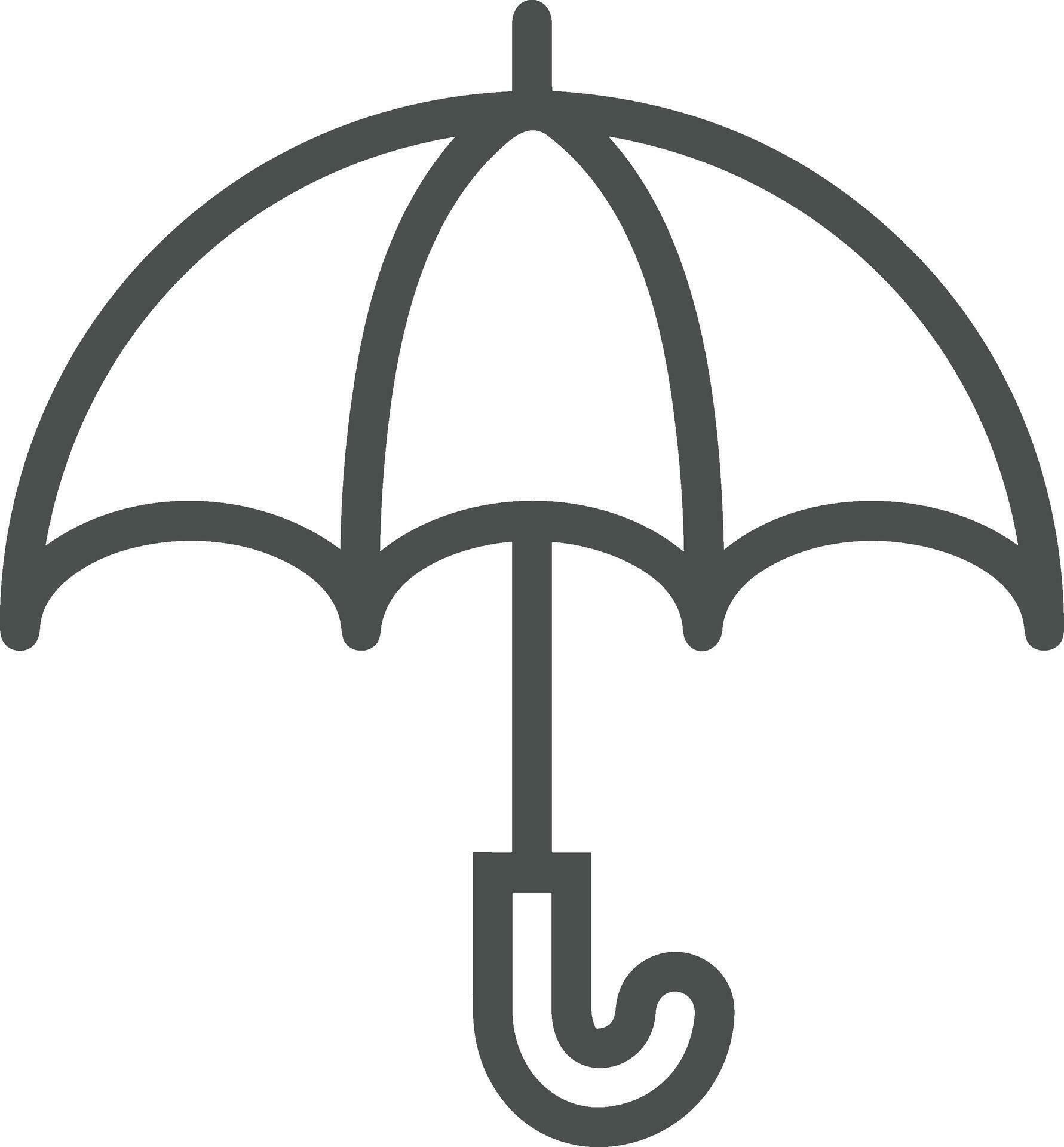 Umbrella protection icon symbol vector image. Illustration of the