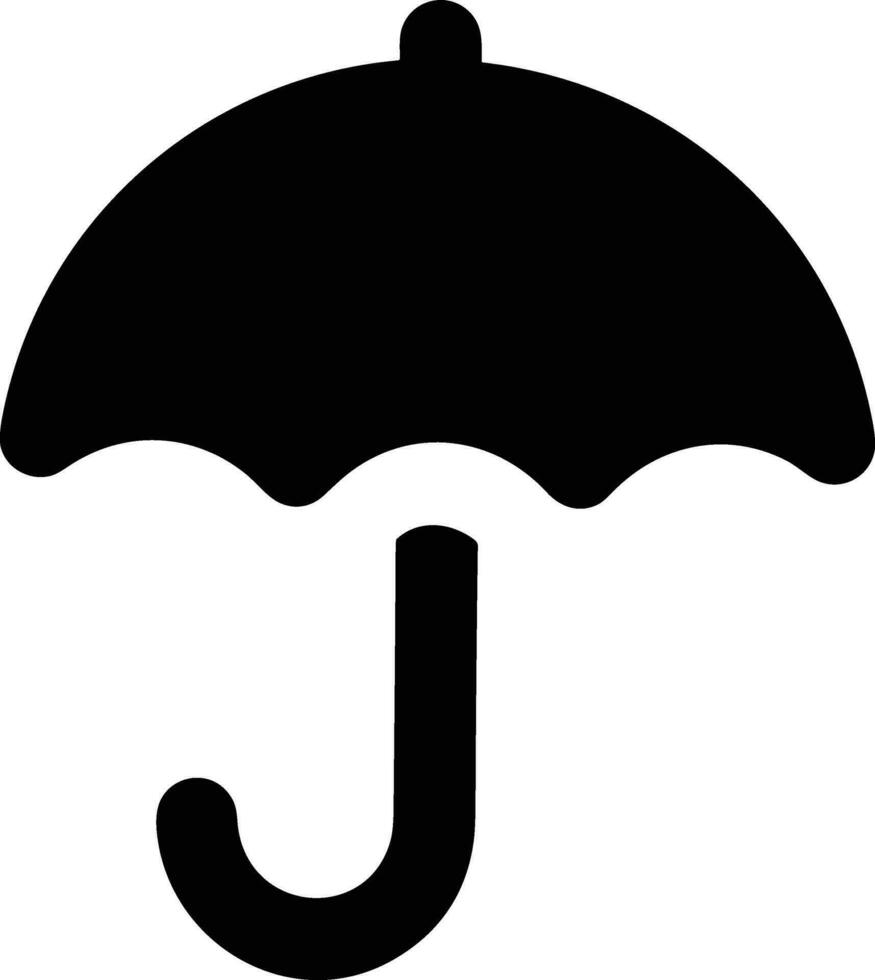 Umbrella protection icon symbol vector image. Illustration of the safety protect umbrella security design image