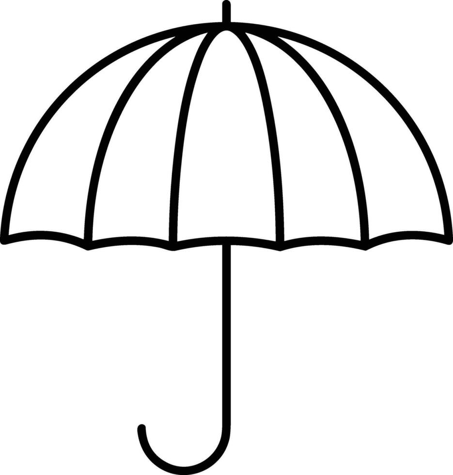 Umbrella protection icon symbol vector image. Illustration of the safety protect umbrella security design image