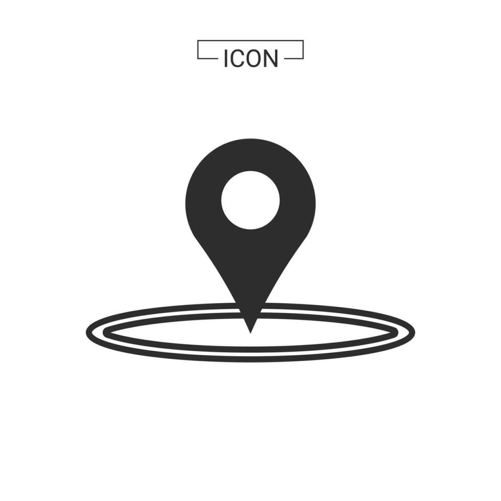 vector map pin location Basic Rounded Lineal