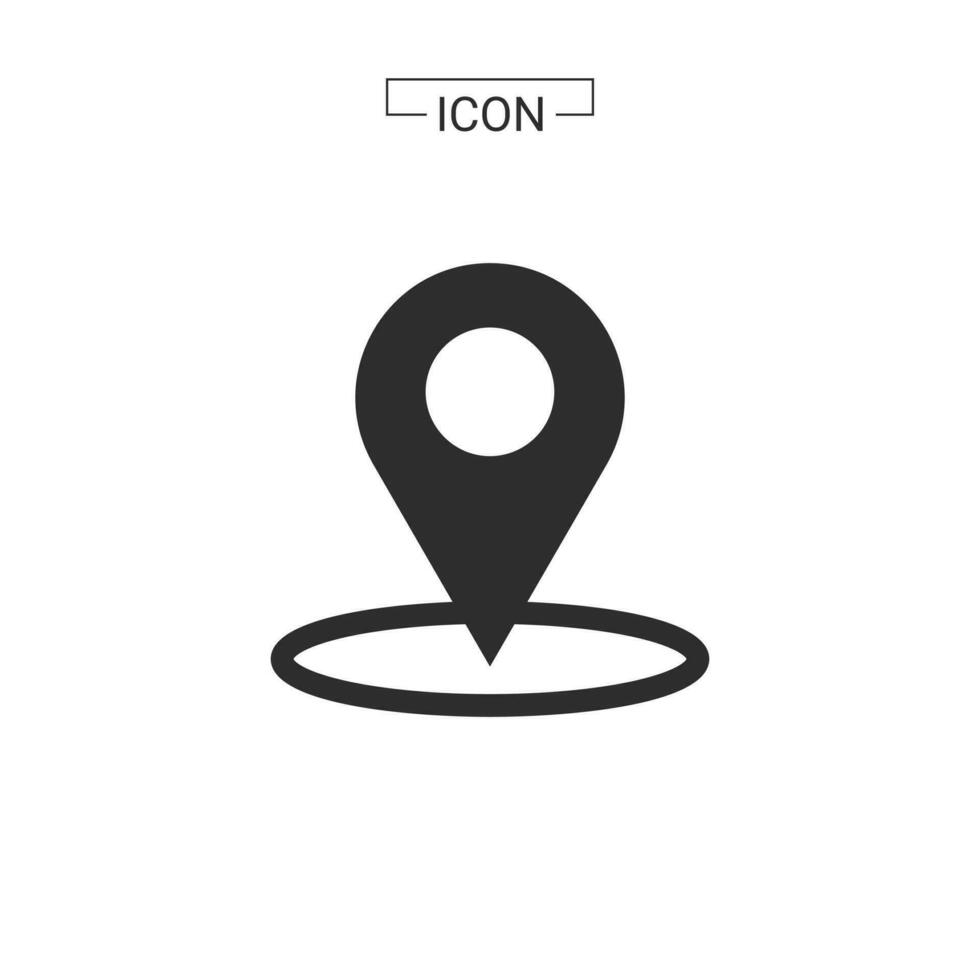 vector map pin location Basic Rounded Lineal