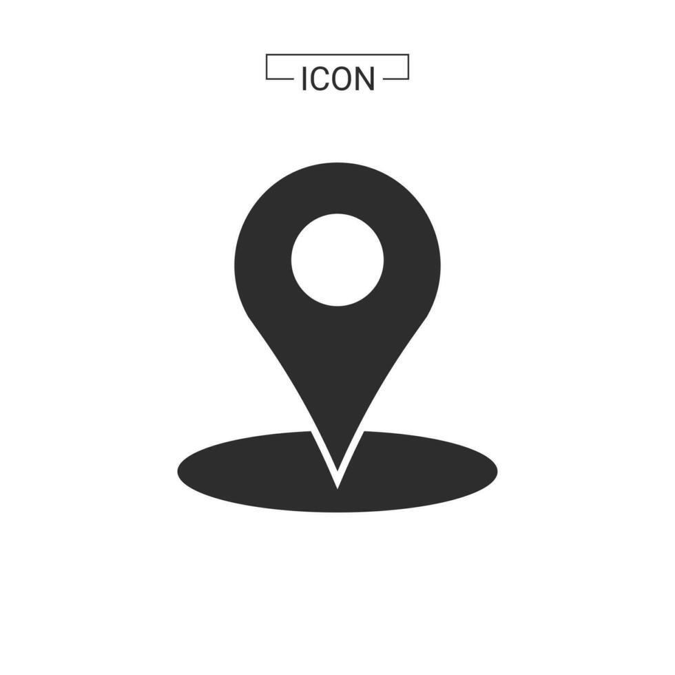vector map pin location Basic Rounded Lineal