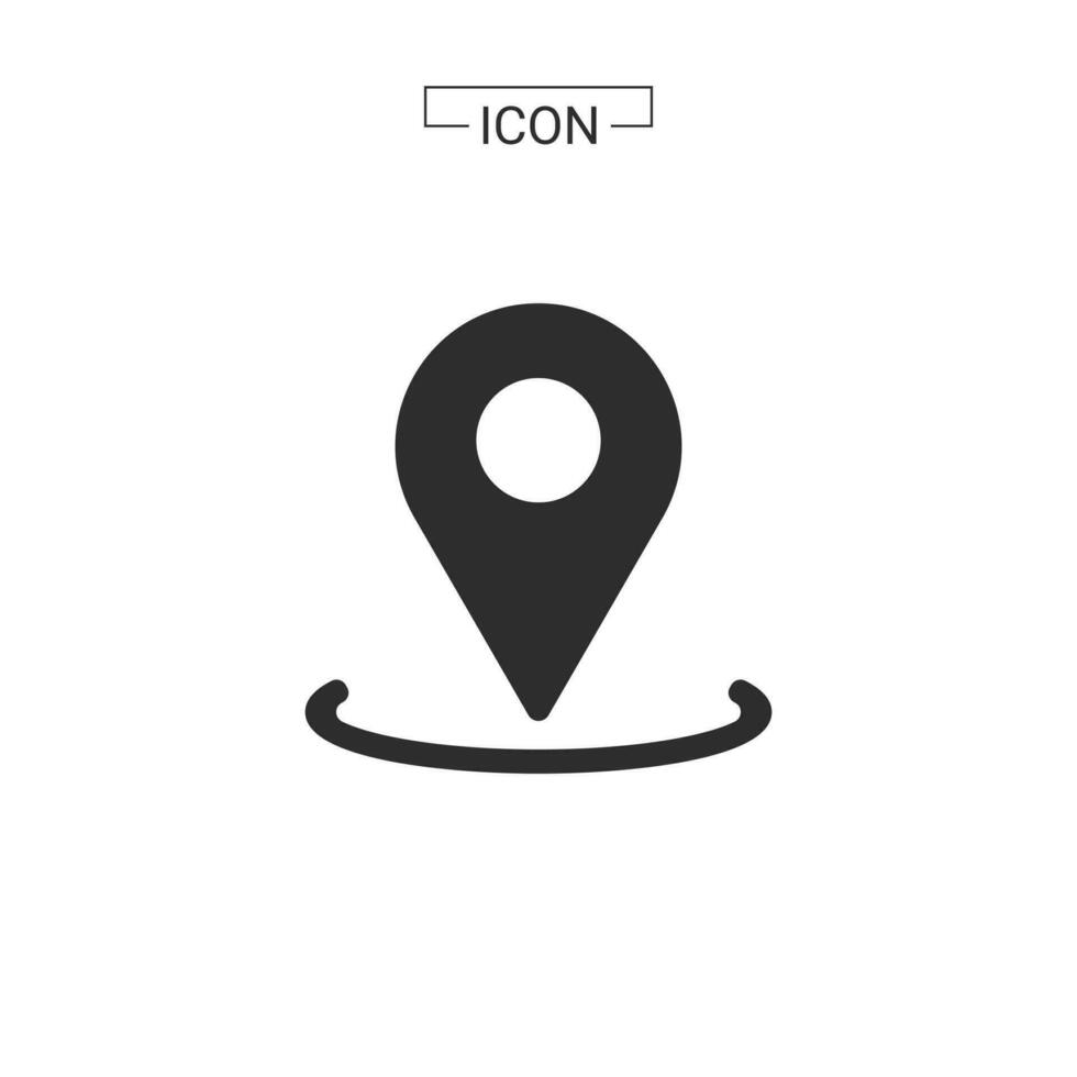 vector map pin location Basic Rounded Lineal