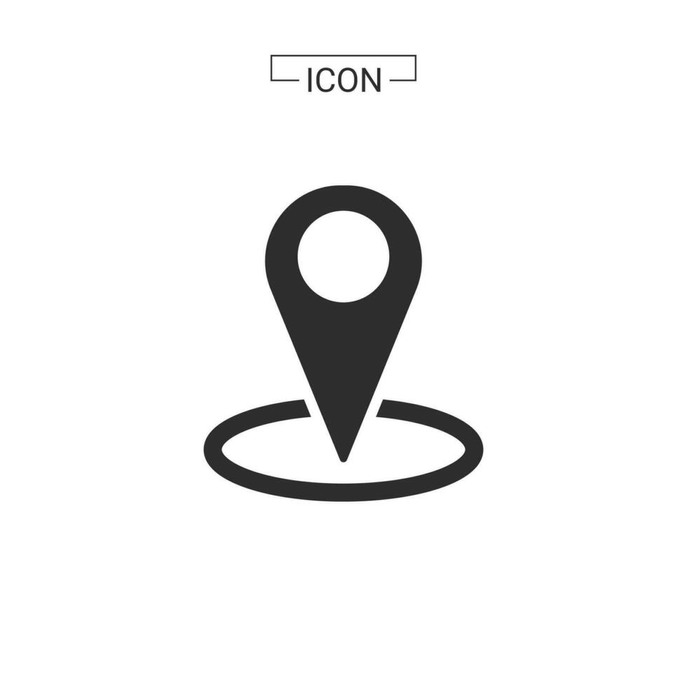 vector map pin location Basic Rounded Lineal