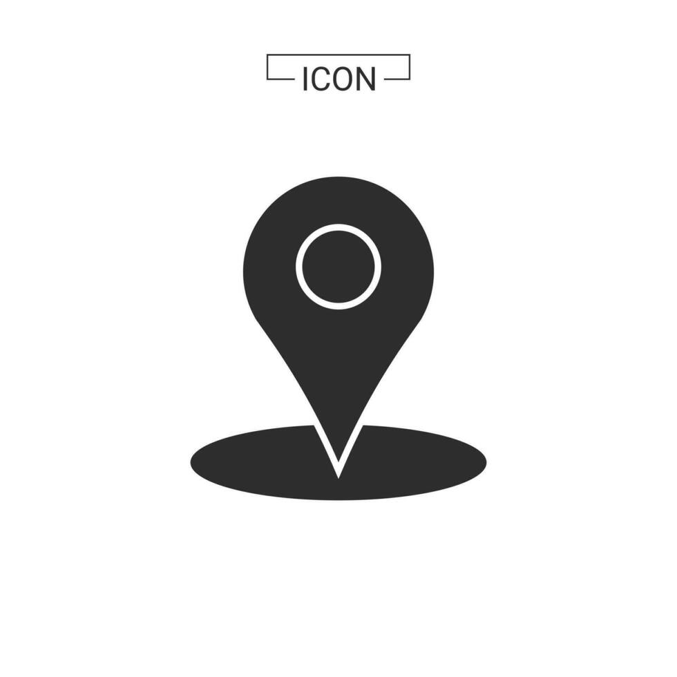 vector map pin location Basic Rounded Lineal