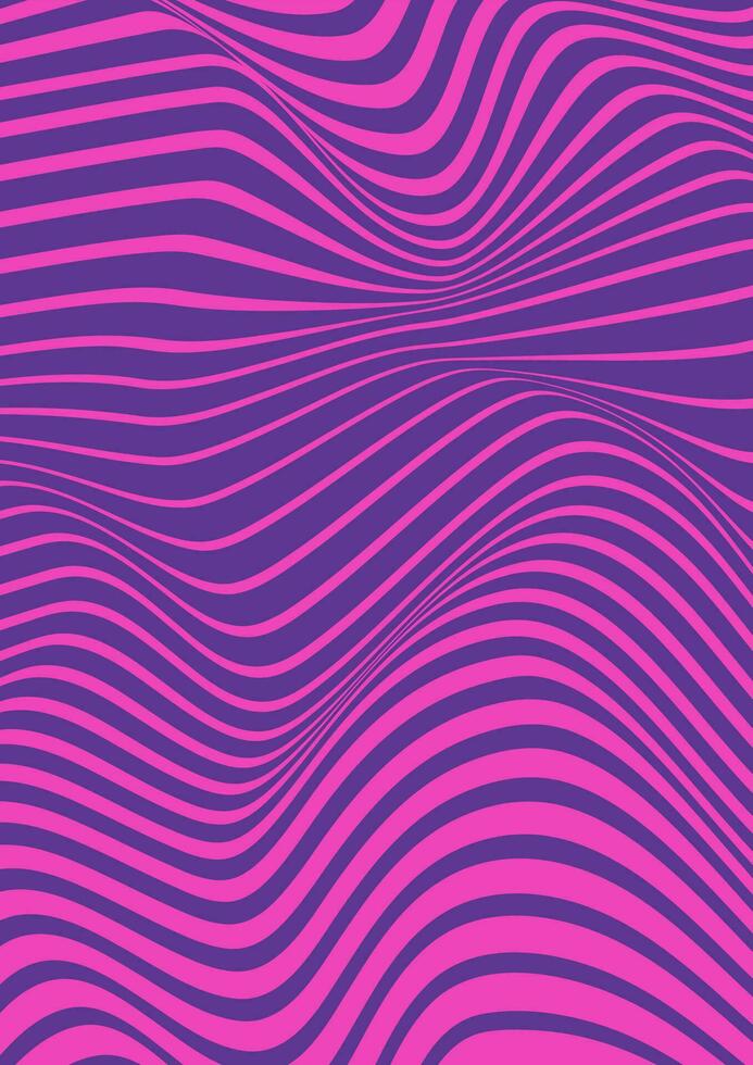 Abstract Vector Background of Waves. purple Line Stripes Irregular Wave Background