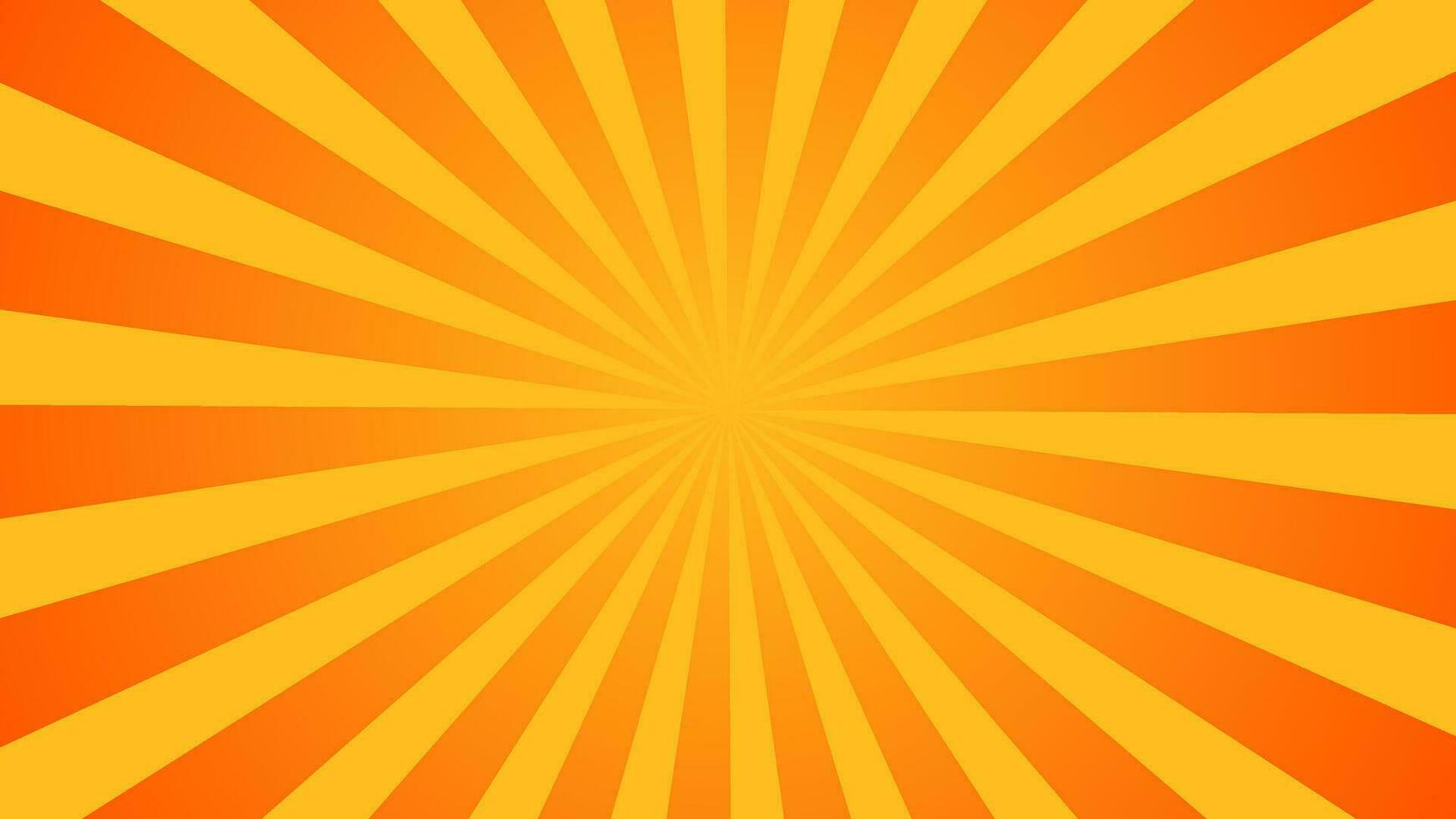 rayos de sol textura modelo antecedentes naranja vector