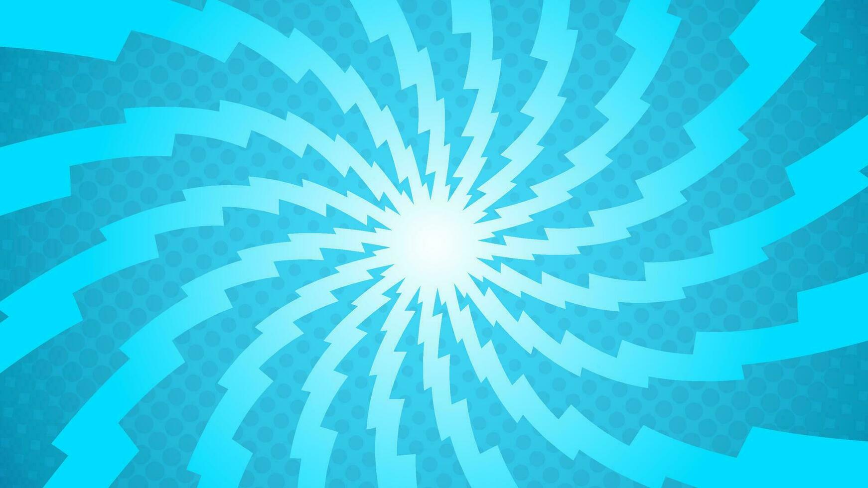 Abstract blue background with flash light and rays. Vector illustration for your design.