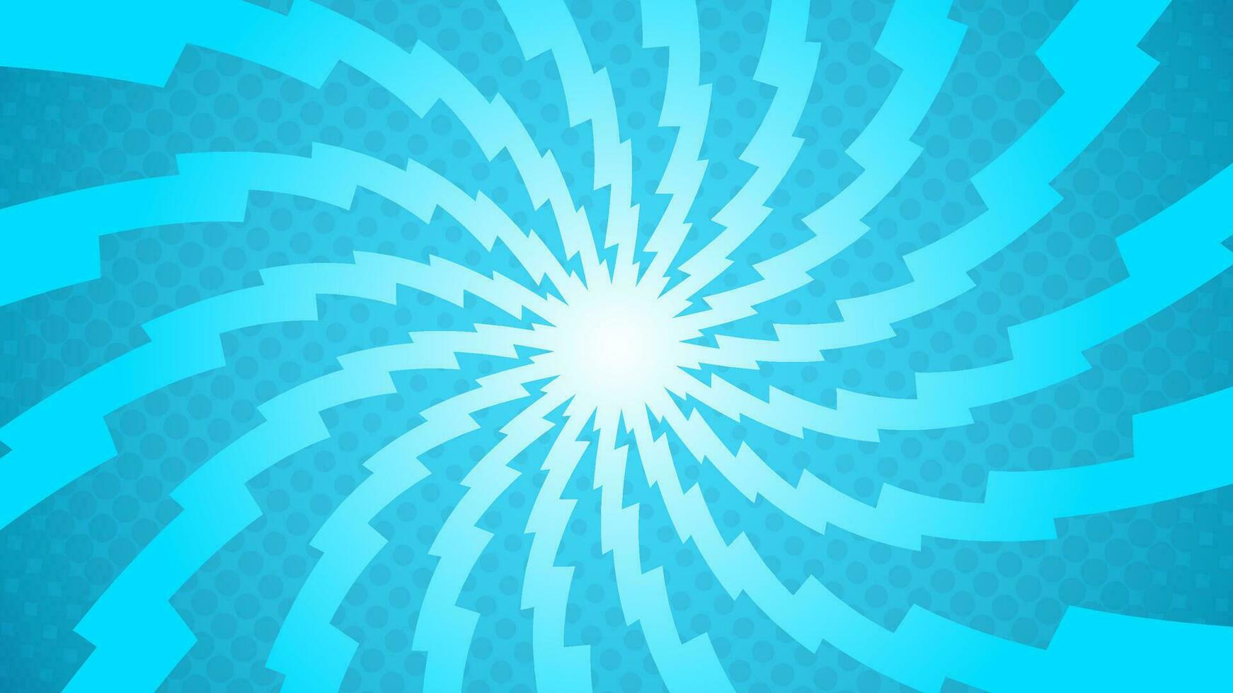 Abstract blue background with flash light and rays. Vector illustration for your design.