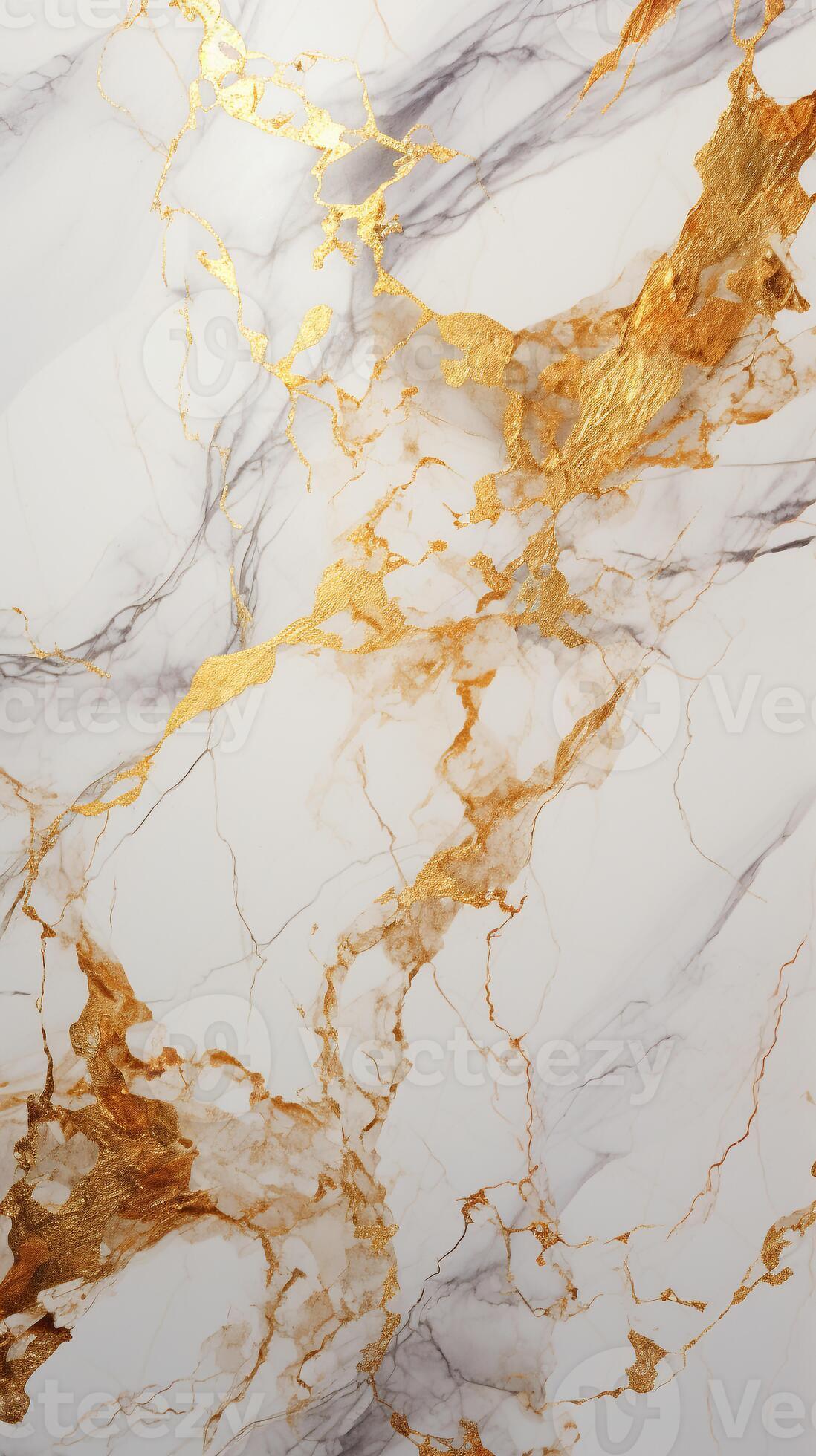 Luxurious Gold-Veined Marble Texture Background with a Glossy Finish