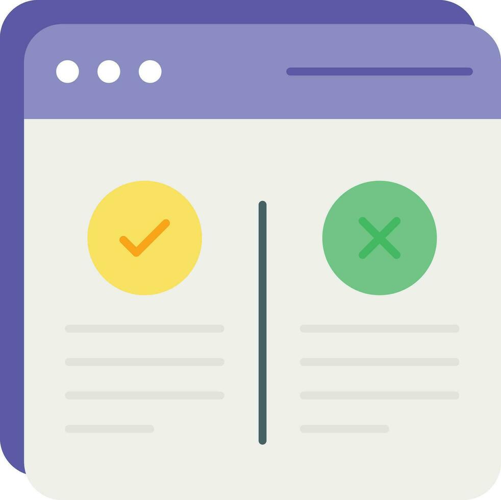web test flat icon design style vector