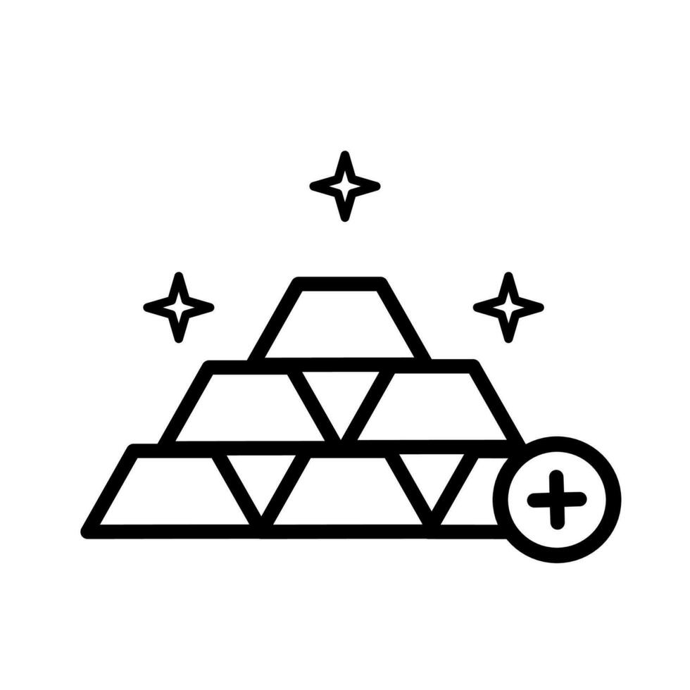 gold icon on a white background vector
